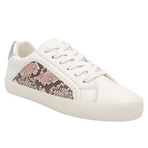 Aqua College Women Geneses Studded Sneakers Size US 8.5M White Faux Leather